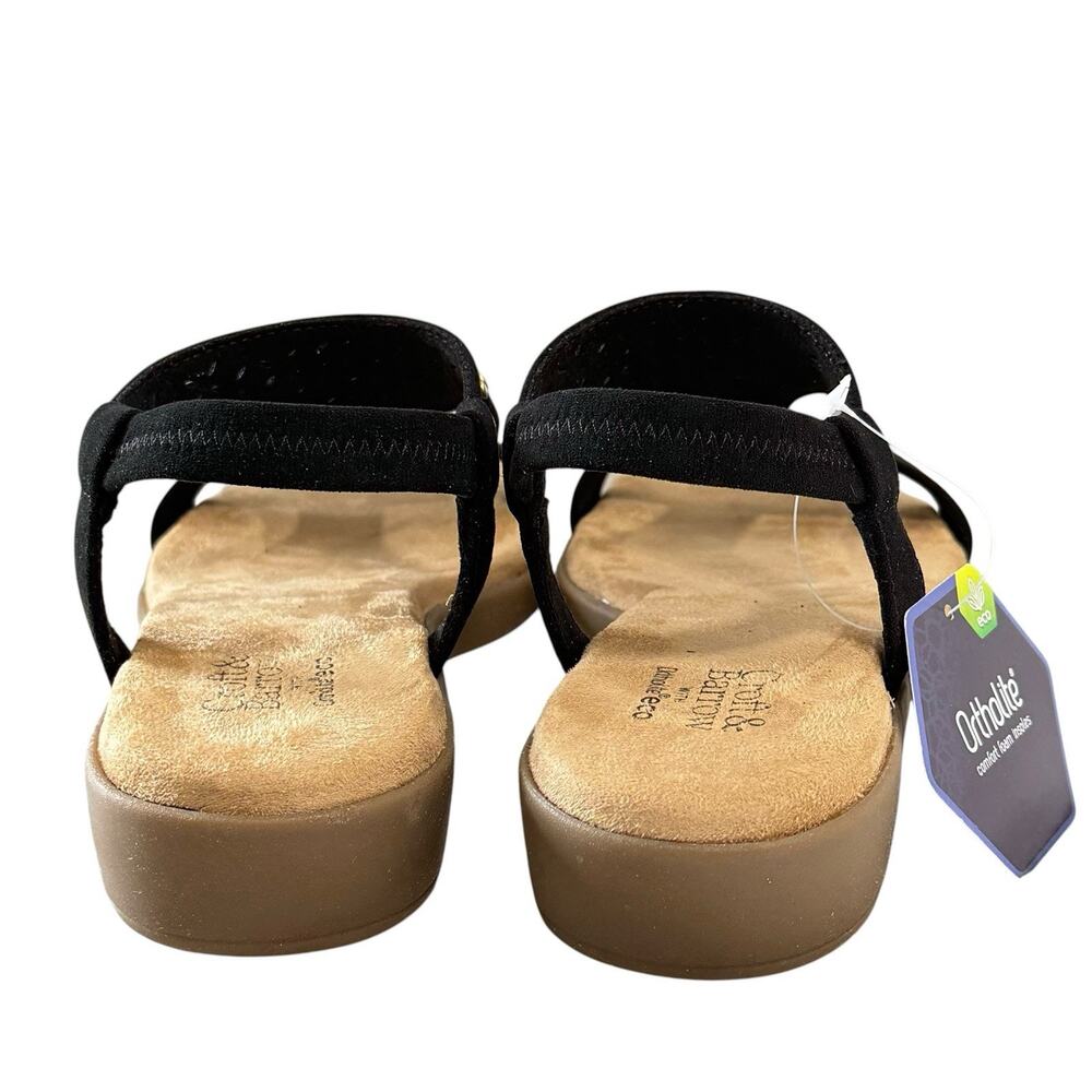 CROFT & BARROW Ortholite Comfort Women's Black & Diamanté Sandals Size /8 - Picture 5 of 12